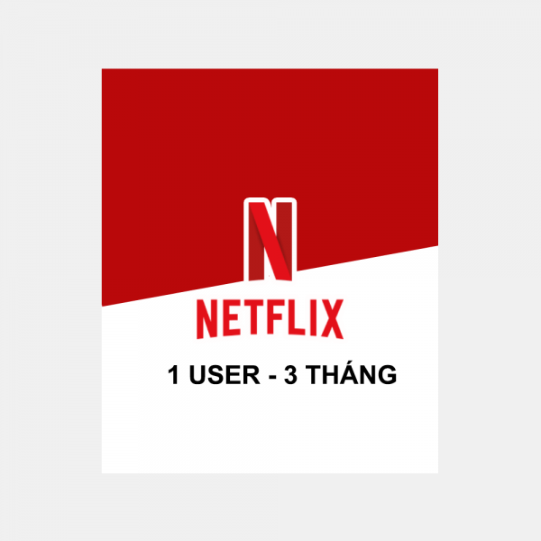 Tài khoản Netflix Premium for 1 User (3 Tháng)